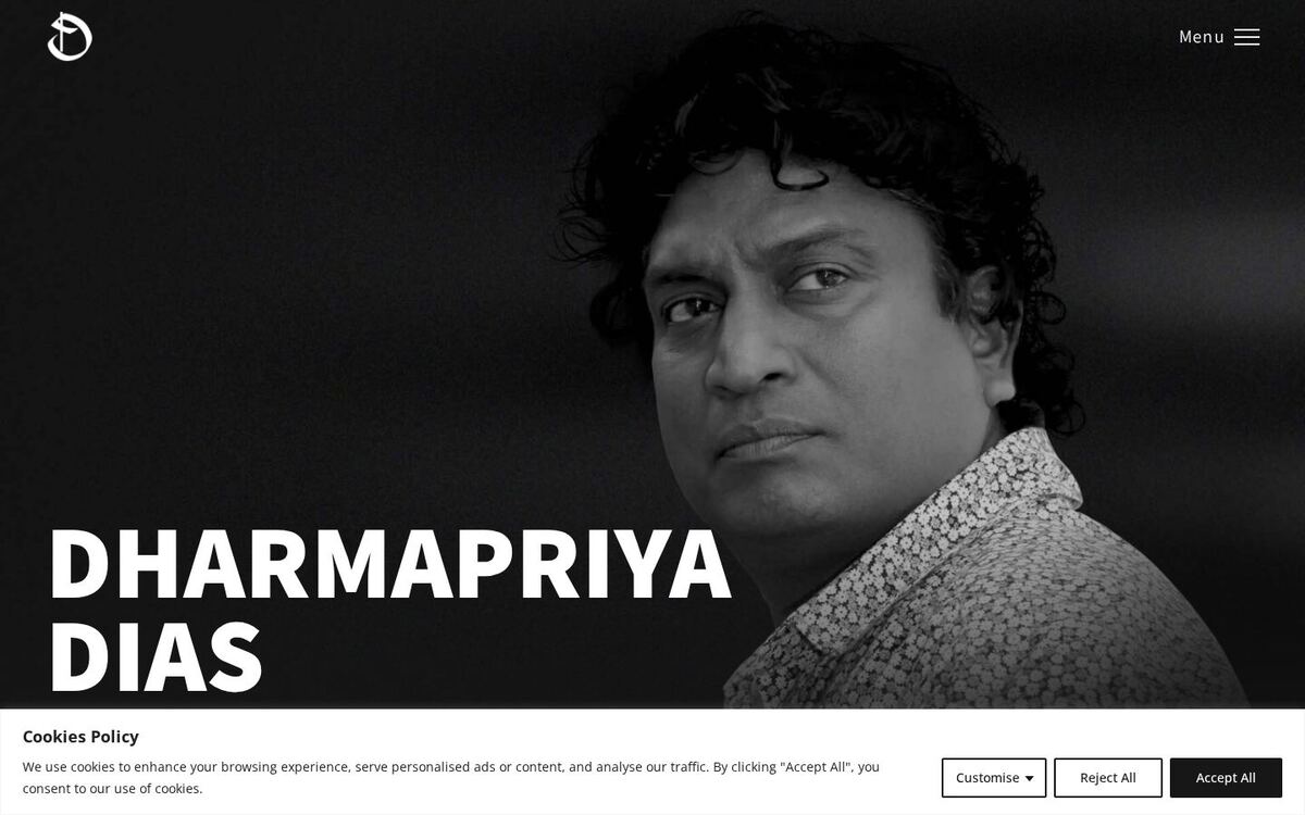 Dharmapriya Dias website preview