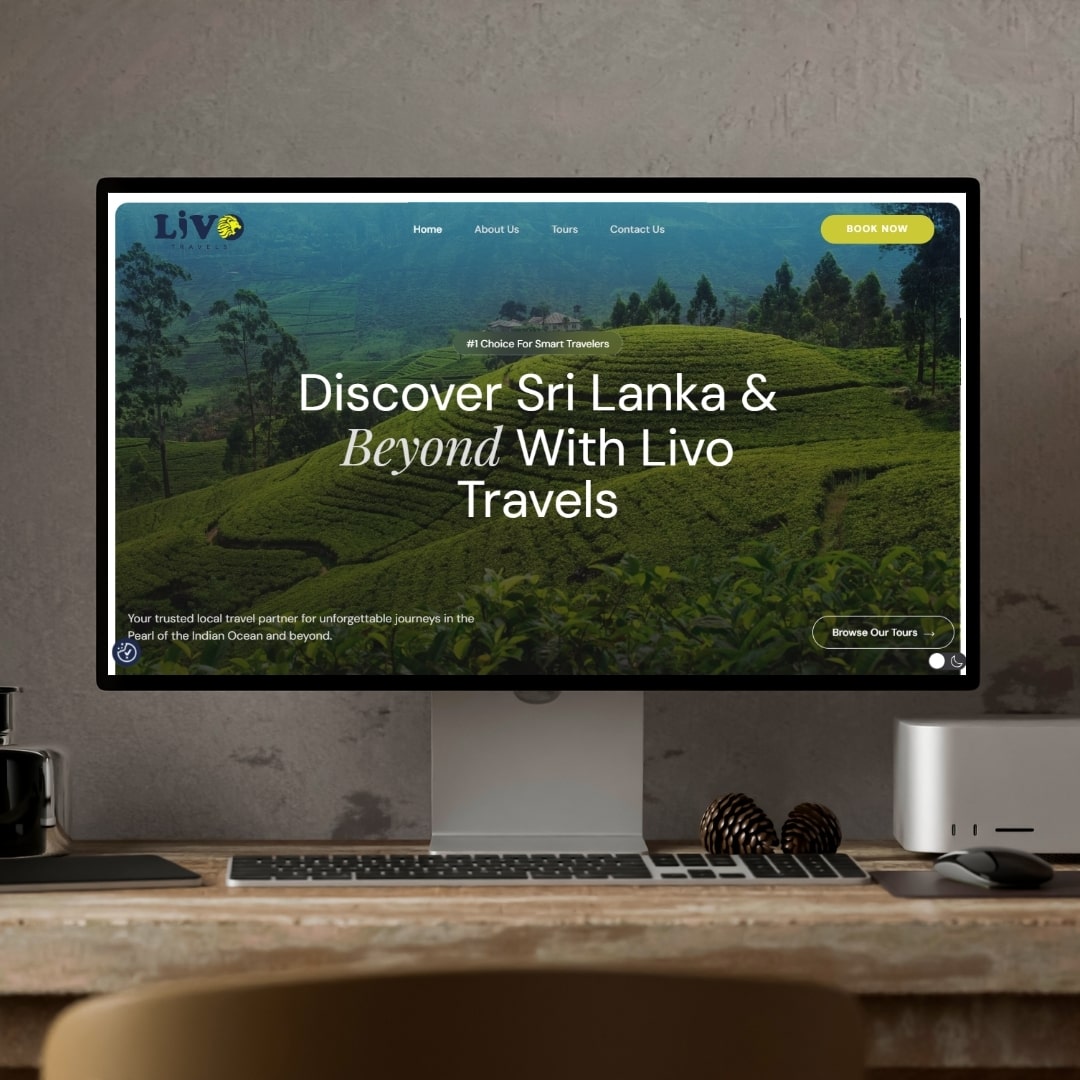 Livo Travels website preview