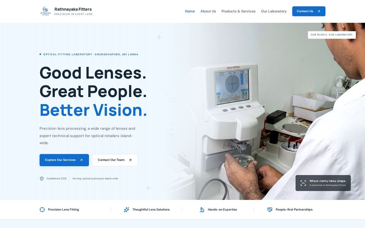 Rathnayaka Fittres website preview