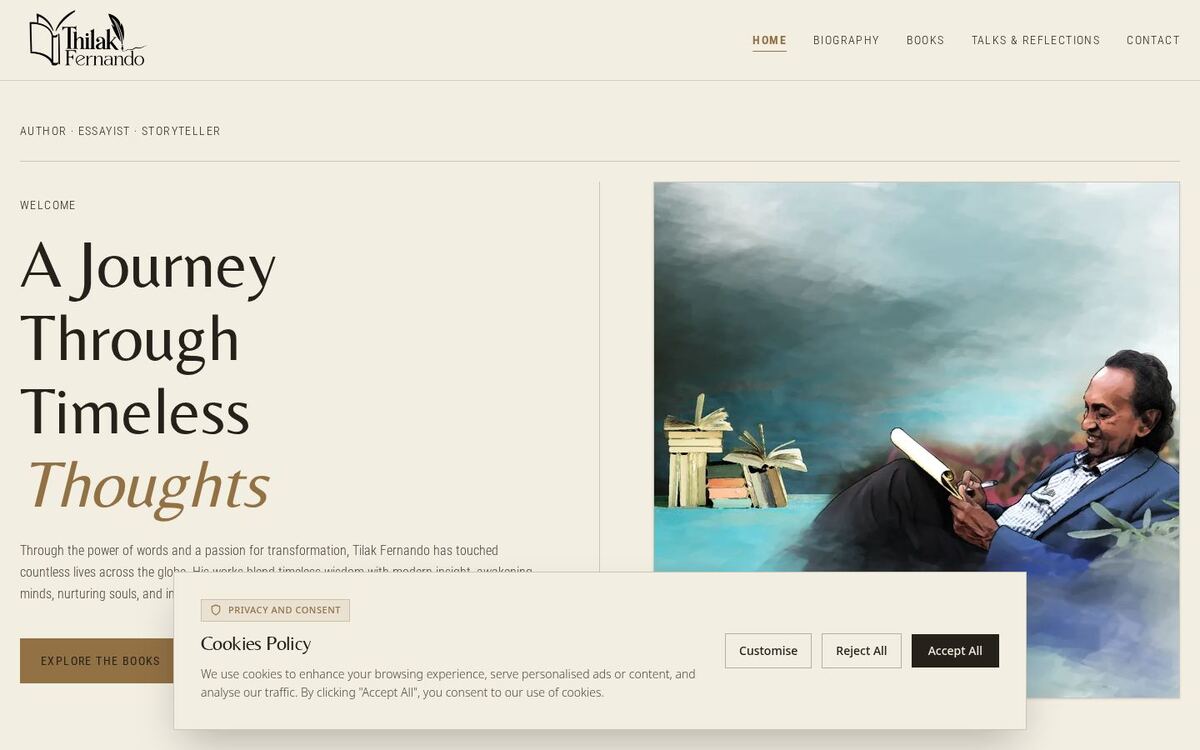 Tilak Fernando website preview